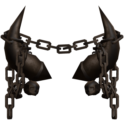  Brown Gothic Skull Chained Horns  Roblox item