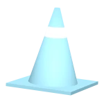 Sky Blue Traffic Cone