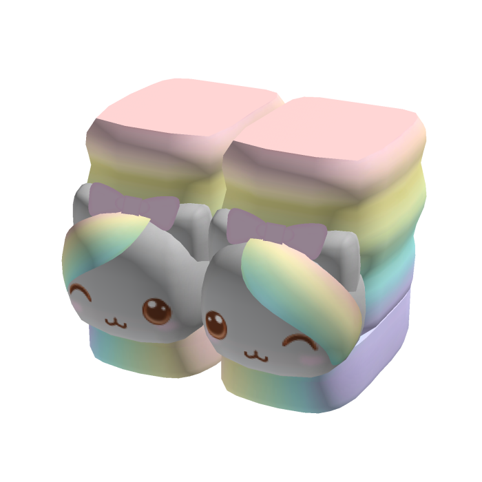 ♡ adorable pastel rainbow nyancat shoes