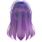 Messy Cute Purple & Pink Hair w Pink Clip