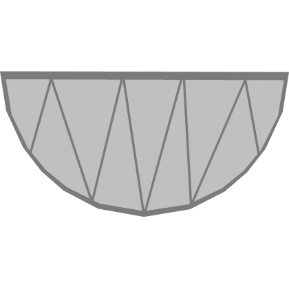 Mouth with sharp teeth