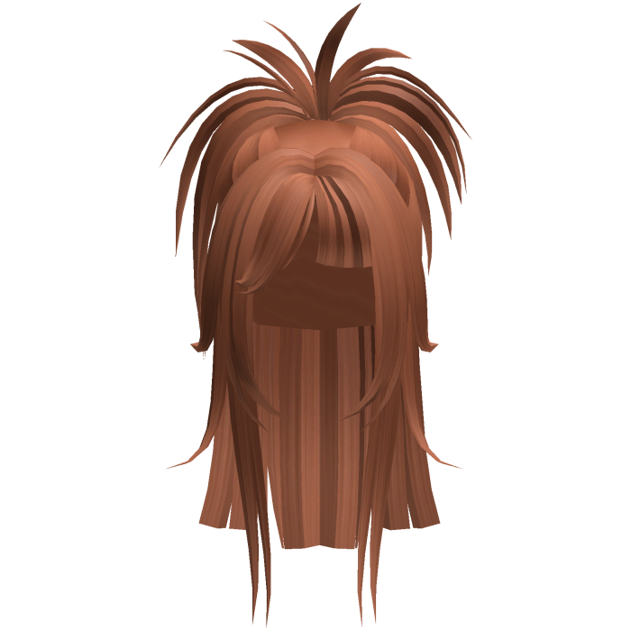 Spiky Anime Half Up Ponytail (Ginger)