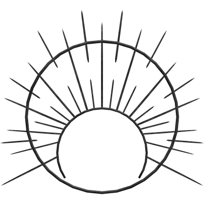 gray angelic halo crown