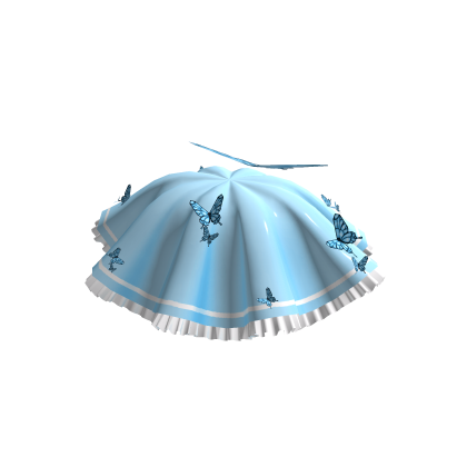 Preppy Butterfly Skirt in Blue thumbnail