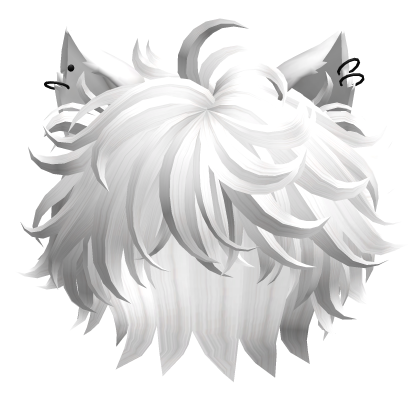 Punk Cat Ears Hairstyle(White)
