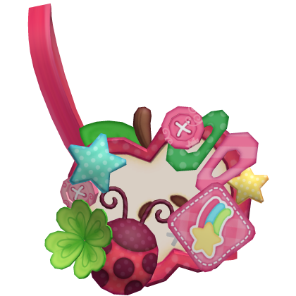 (╥﹏╥) cute igari decora clover ladybug apple bag