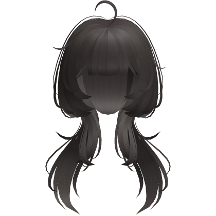 dark ash cute jellyfish cut low pigatails