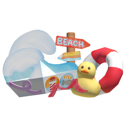 🐟 cute sea sailor boat duck floatie beach hat Roblox item