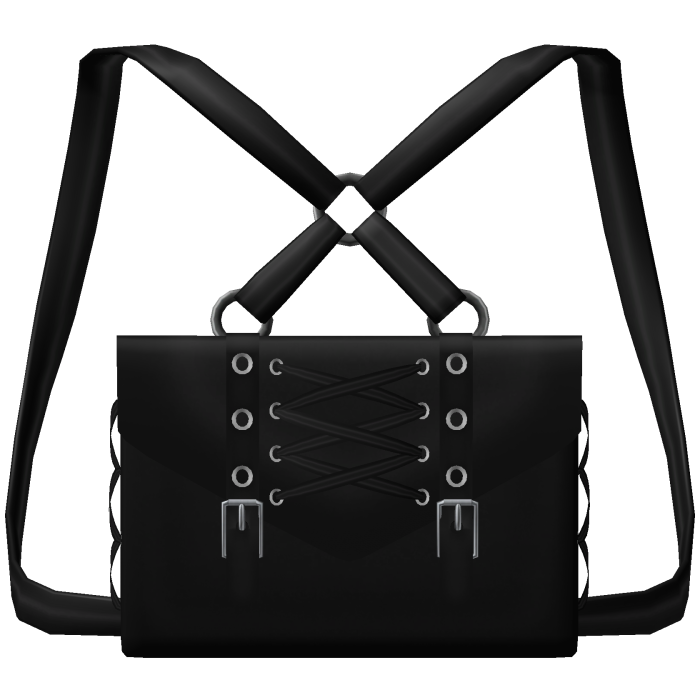 ,, 🖤. 1.0 gothic backpack in black