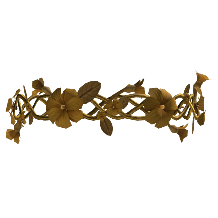 Gold Flower Crown Tiara