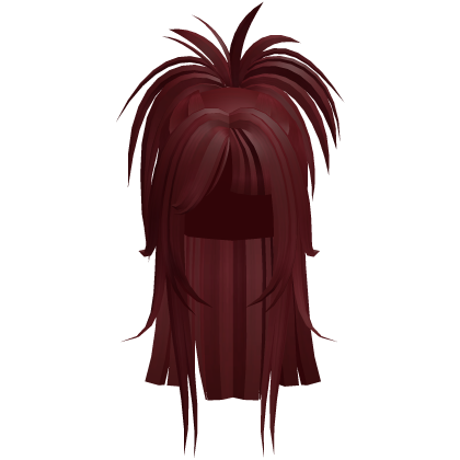 Spiky Anime Half Up Ponytail (Red)