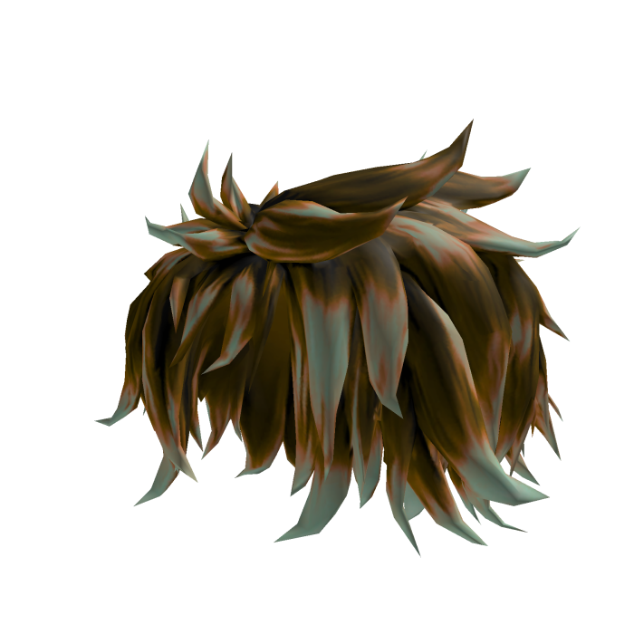 Brown anime hair with twisted strands