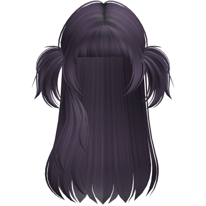 Dark Purple Y2K Long Twin-Tail Hair