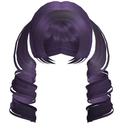 Cute Swirly Long Pigtails (Purple)