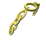 Y2k Chain Headband In Gold