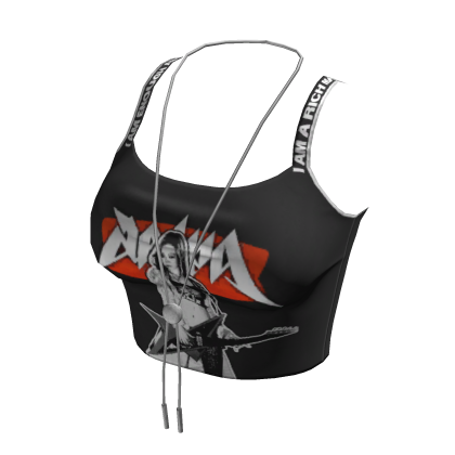 Black Grunge Graphic Top - aespa