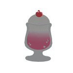 ･ﾟ cutesy pink strawberry soda float clip🍓