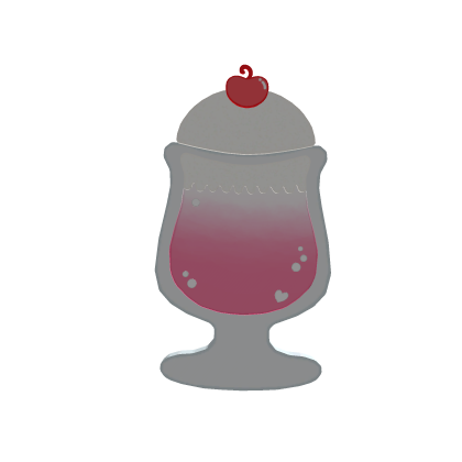 ･ﾟ cutesy pink strawberry soda float clip🍓