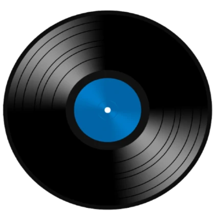 blue vinyl record