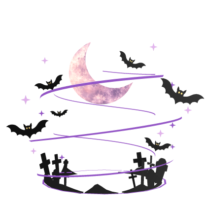 Purple Moon Halloween Aura