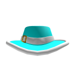 Cyan Santa Fedora