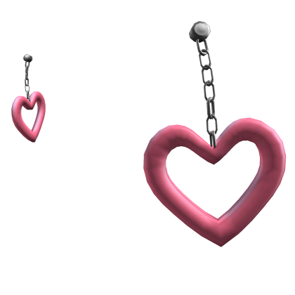 Cute Pink Heart Earrings