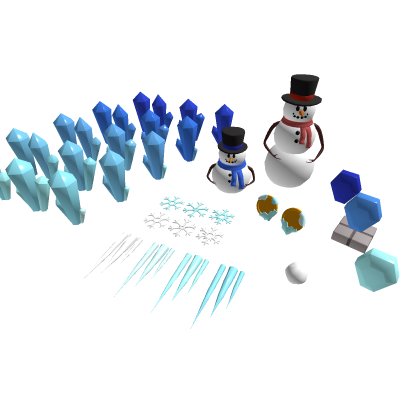 Winter Snow Ice Pack – Snowmen, Icicles & Crystals