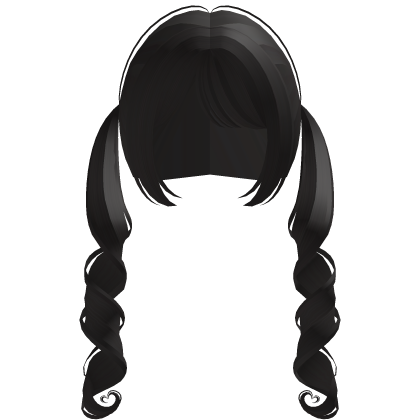 ♡ :  cute heart doll curly pigtails brown Roblox item