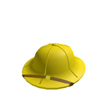 Yellow Pith Helmet