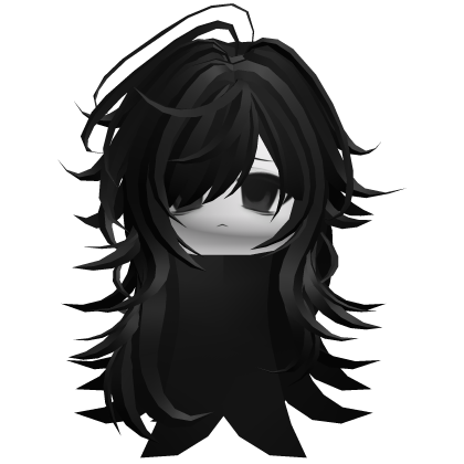 Jirai Kei Moe Girl Face Hair