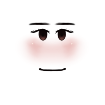 CSOM Brown eyes w/ blush. Roblox decal