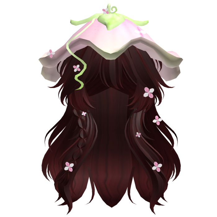 Kawaii Fluffy Layered Flower Hair (Red)