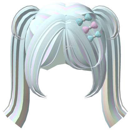 ♡ : Angelical Pastel Spiral Pigtails W/ Bow Clips