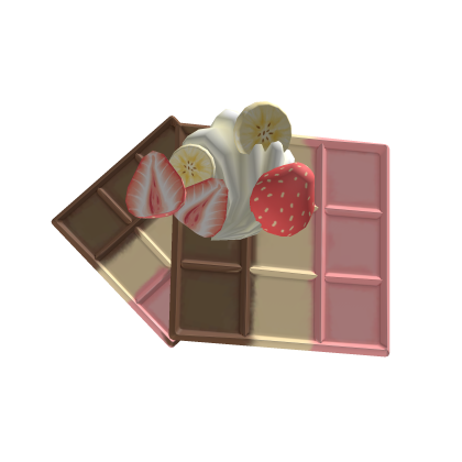 Neapolitan Strawberry Banana Waffle
