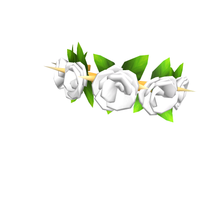 Spiked White Rose Crown