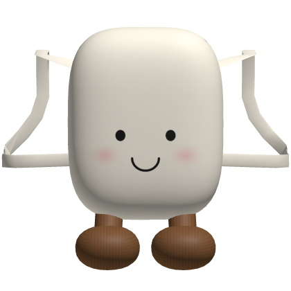 White Jellycat Marshmallow Plushie Backpack [1.0]