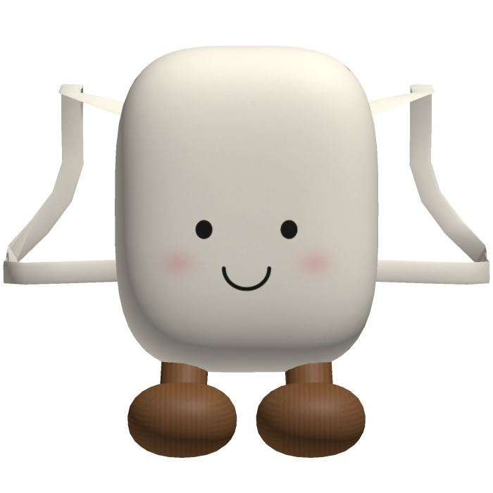 White Jellycat Marshmallow Plushie Backpack [1.0]