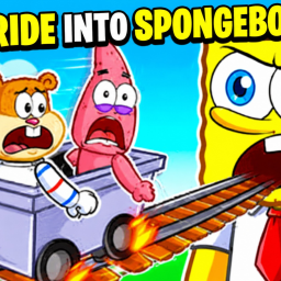 CART RIDE INTO SPONGEBOB