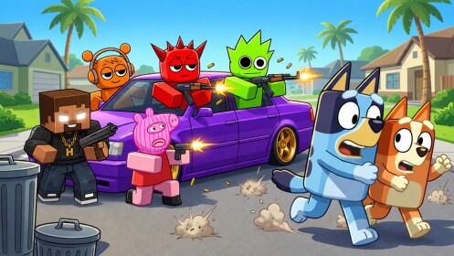 Block City Wars Bluey: Cops and Robbers [ALPHA]
