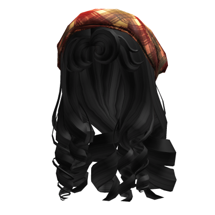 ♡ Mori Black Curly Long Hair Roblox item