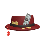 Red Rich Sponge Fedora