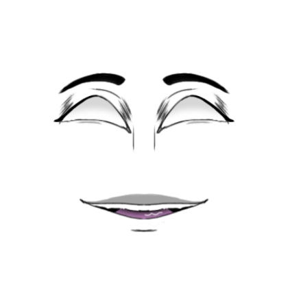 Gender-neutral Anime Face - Friendly Ethereal Roblox decal