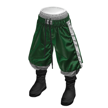 💗 Layered Boxer Pants w/ Boots _ Green