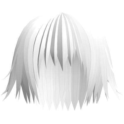 blunt messy layered white hair thumbnail
