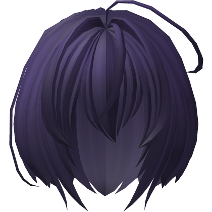 short moe bob with hair vents in dark purple