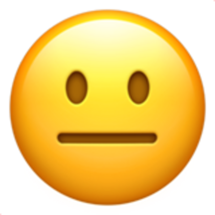 Stare Emoji (Neutral Face) Roblox decal