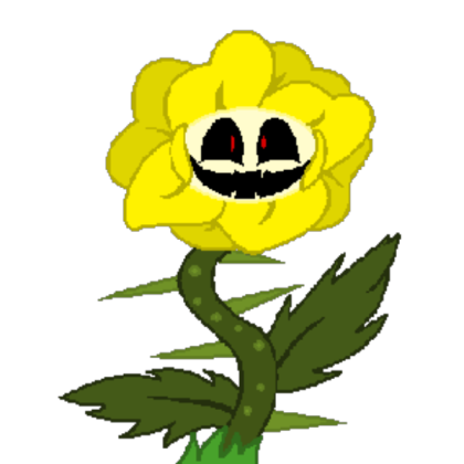 frisk the buttercup flower (creepy face) Roblox decal