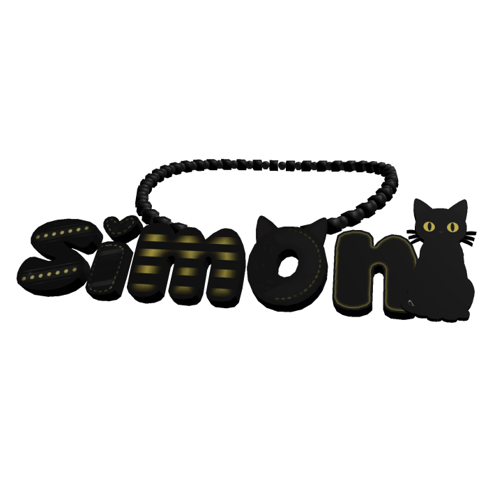 Simon black necklace 3.0