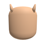 Skin Color Head w/ Horns