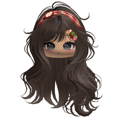 Brown Mori Kei Igari Hair w/ Cute Face thumbnail